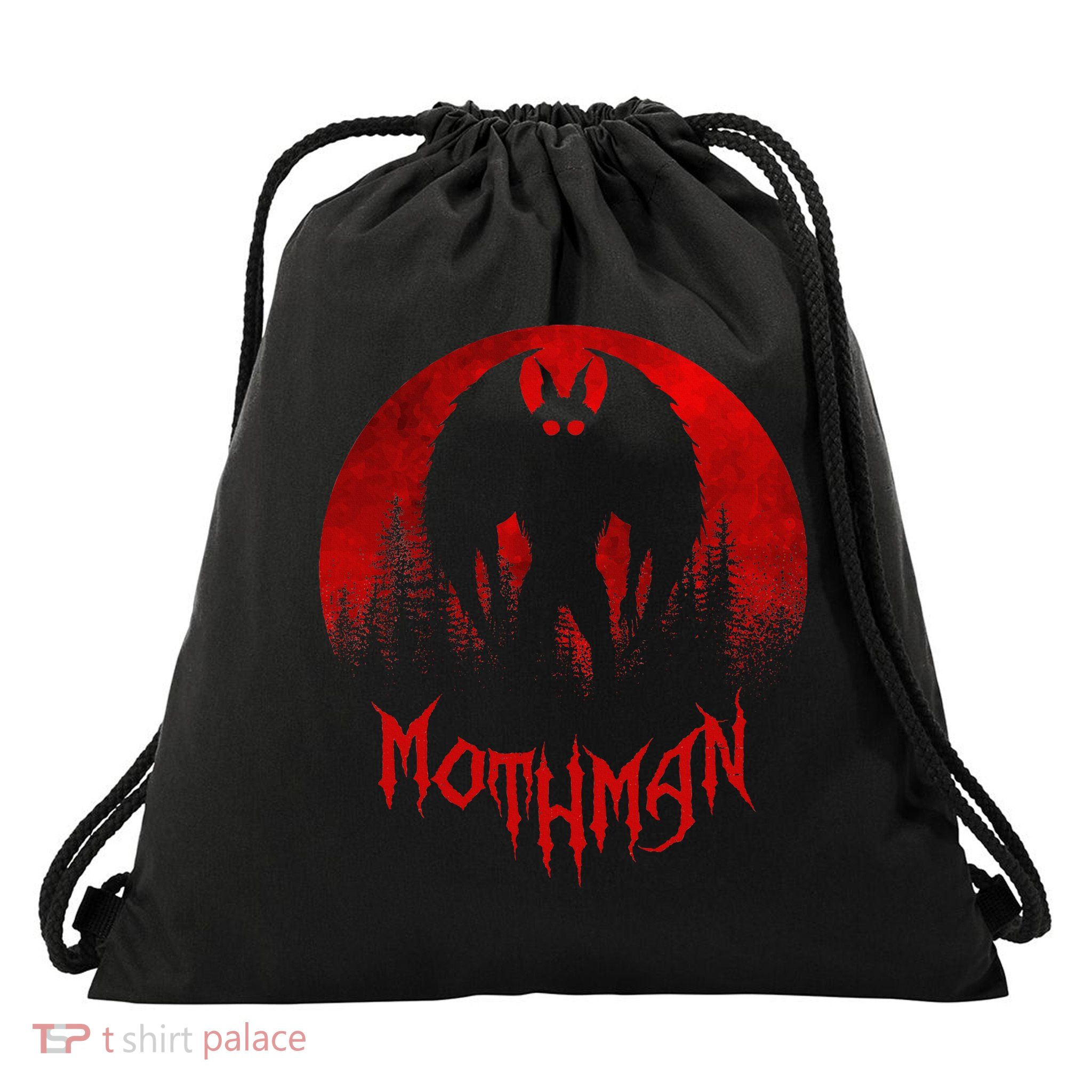 Mothman Folklore Cryptid Drawstring Bag