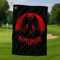 Mothman Folklore Cryptid Golf Towel
