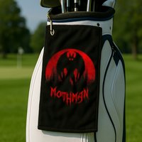 Mothman Folklore Cryptid Golf Towel