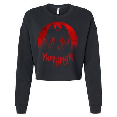 Mothman Folklore Cryptid Cropped Pullover Crew