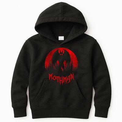 Mothman Folklore Cryptid Kids Hoodie