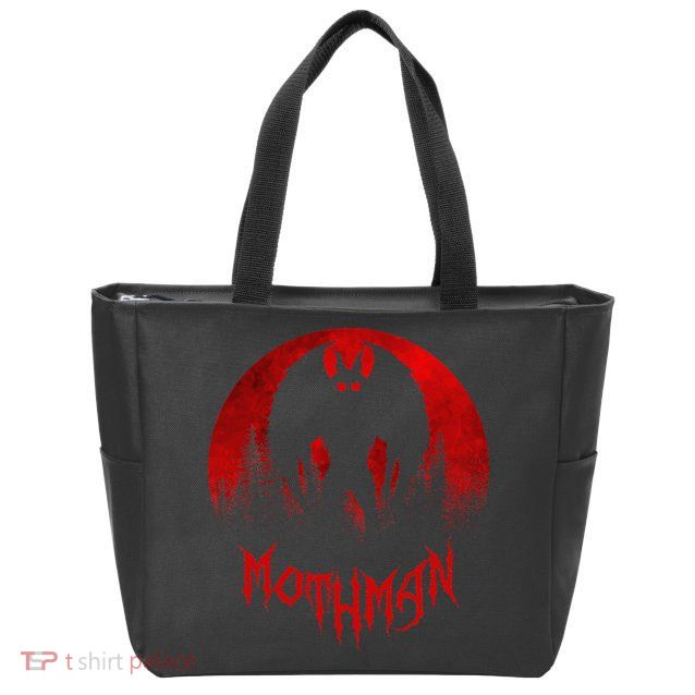 Mothman Folklore Cryptid Zip Tote Bag