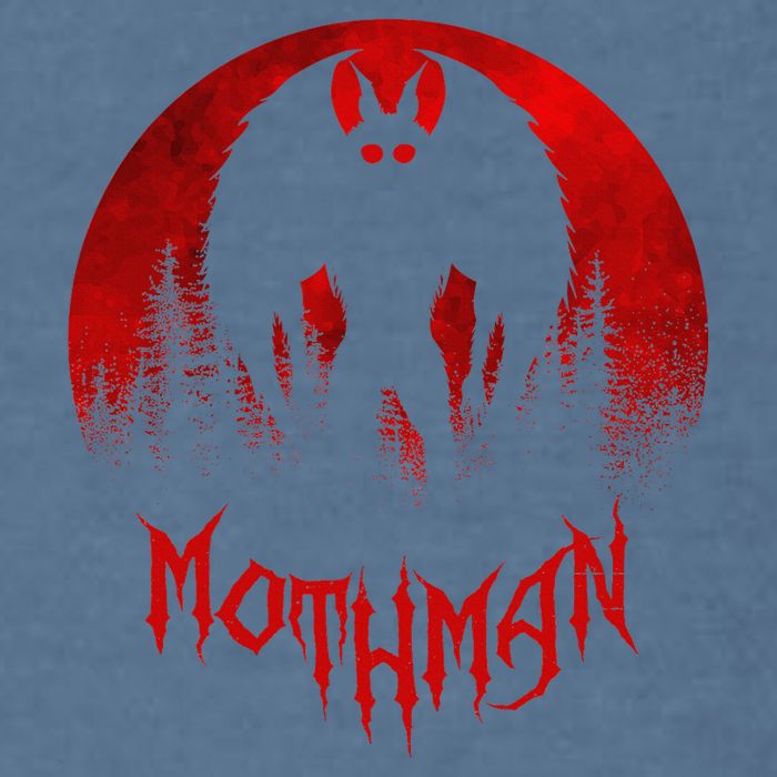 Mothman Folklore Cryptid Garment-Dyed Sweatshirt