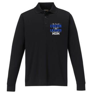 My Favorite Cheerleader Calls Me Mom Cheer Mom Performance Long Sleeve Polo