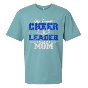 My Favorite Cheerleader Calls Me Mom Cheer Mom Sueded Cloud Jersey T-Shirt