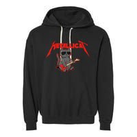 Metallicat Funny Cat Garment-Dyed Fleece Hoodie