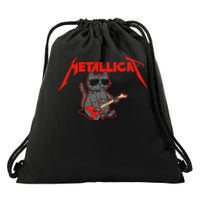 Metallicat Funny Cat Drawstring Bag