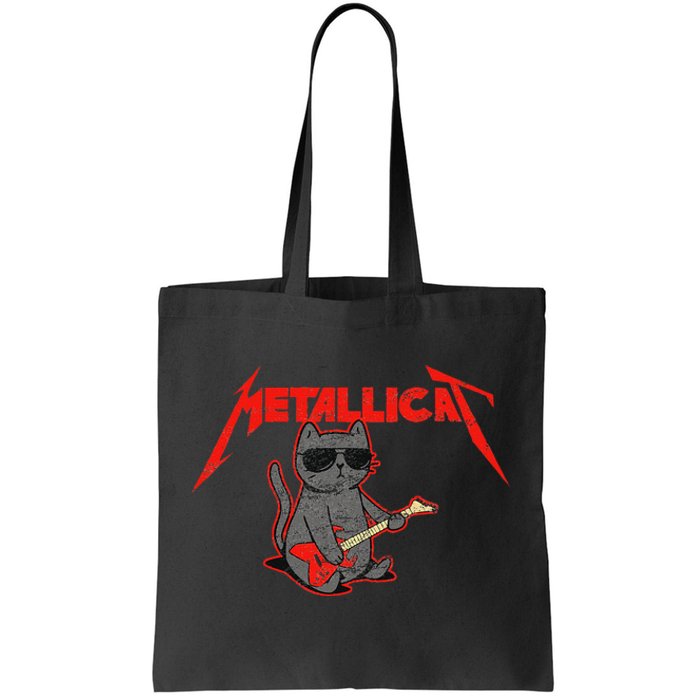 Metallicat Funny Cat Tote Bag