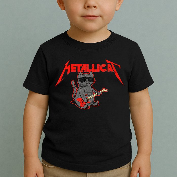 Metallicat Funny Cat Toddler T-Shirt