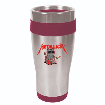 Metallicat Funny Cat 16oz Travel Tumbler