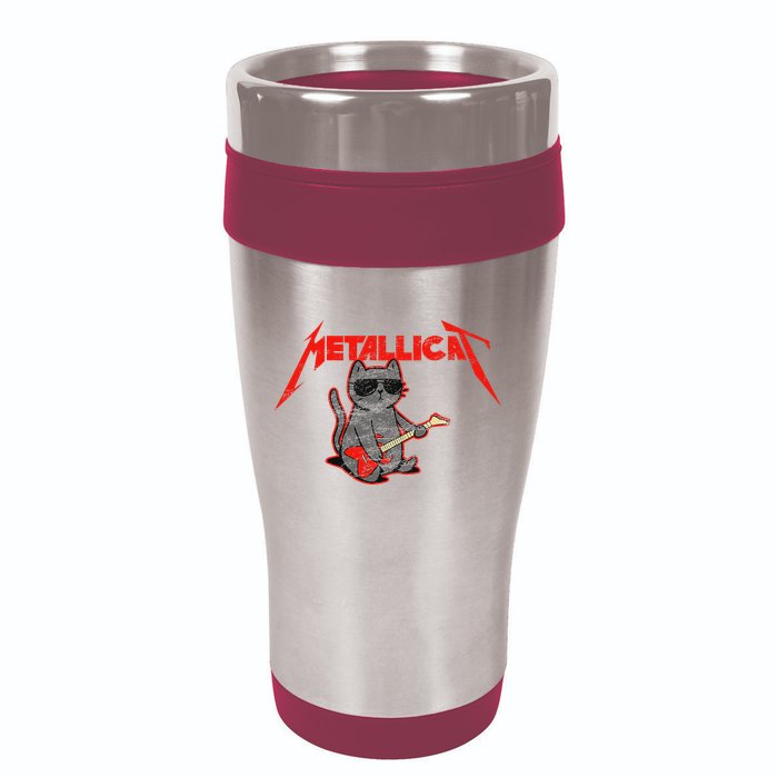 Metallicat Funny Cat 16oz Travel Tumbler