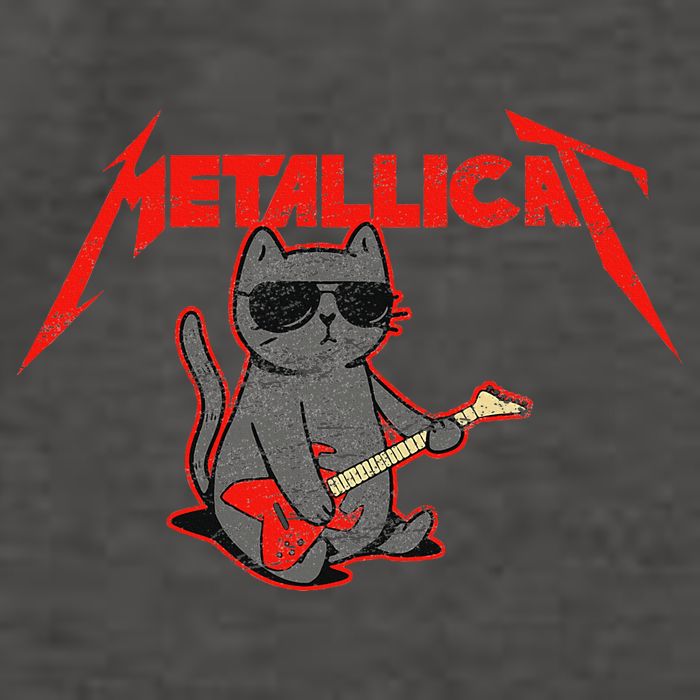 Metallicat Funny Cat Vector Backpack