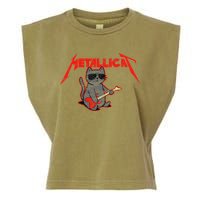 Metallicat Funny Cat Garment-Dyed Women's Muscle Tee
