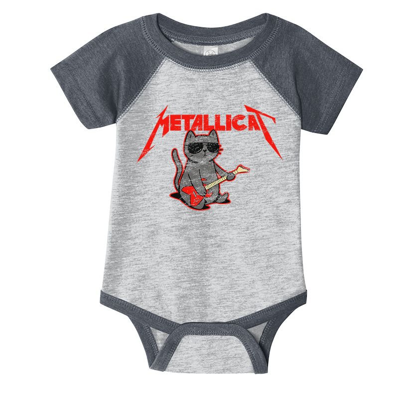 Metallicat Funny Cat Infant Baby Jersey Bodysuit