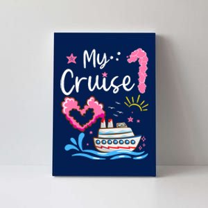 My First Cruise Girl Boy Funny Vacation Cruise Canvas