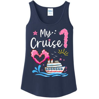 My First Cruise Girl Boy Funny Vacation Cruise Ladies Essential Tank