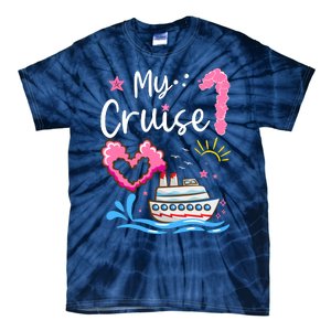 My First Cruise Girl Boy Funny Vacation Cruise Tie-Dye T-Shirt