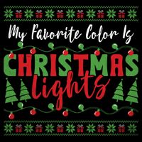 My Favorite Color Is Christmas Lights Funny Xmas Holiday Gift Mug
