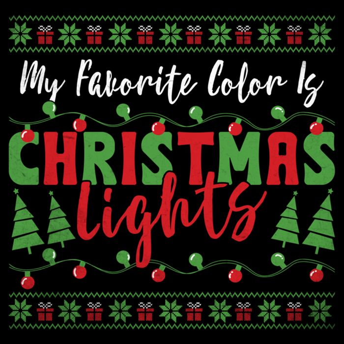 My Favorite Color Is Christmas Lights Funny Xmas Holiday Gift Mug