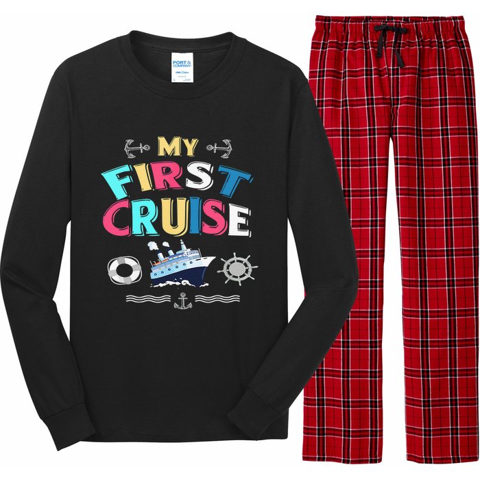 My First Cruise Girls And Boys Rookie Travelers  Long Sleeve Pajama Set