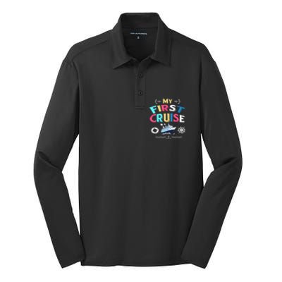 My First Cruise Girls And Boys Rookie Travelers  Silk Touch Performance Long Sleeve Polo