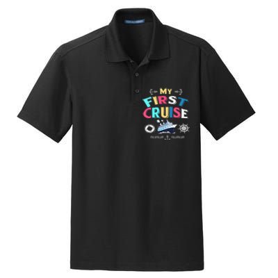 My First Cruise Girls And Boys Rookie Travelers  Dry Zone Grid Polo