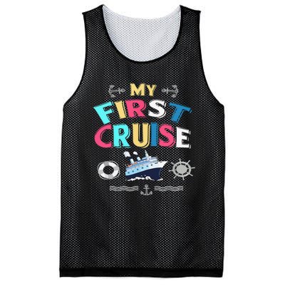 My First Cruise Girls And Boys Rookie Travelers  Mesh Reversible Basketball Jersey Tank