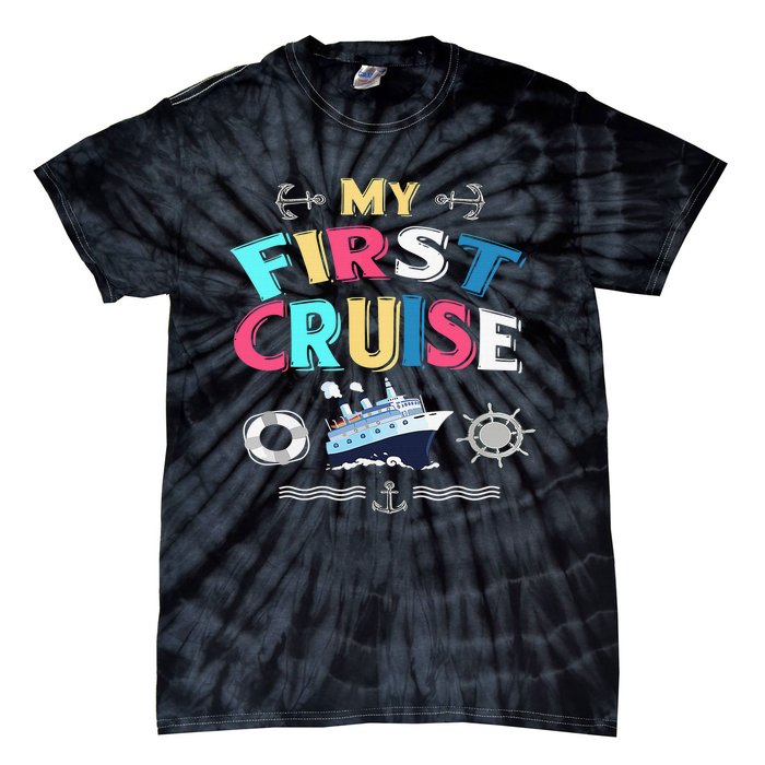 My First Cruise Girls And Boys Rookie Travelers  Tie-Dye T-Shirt