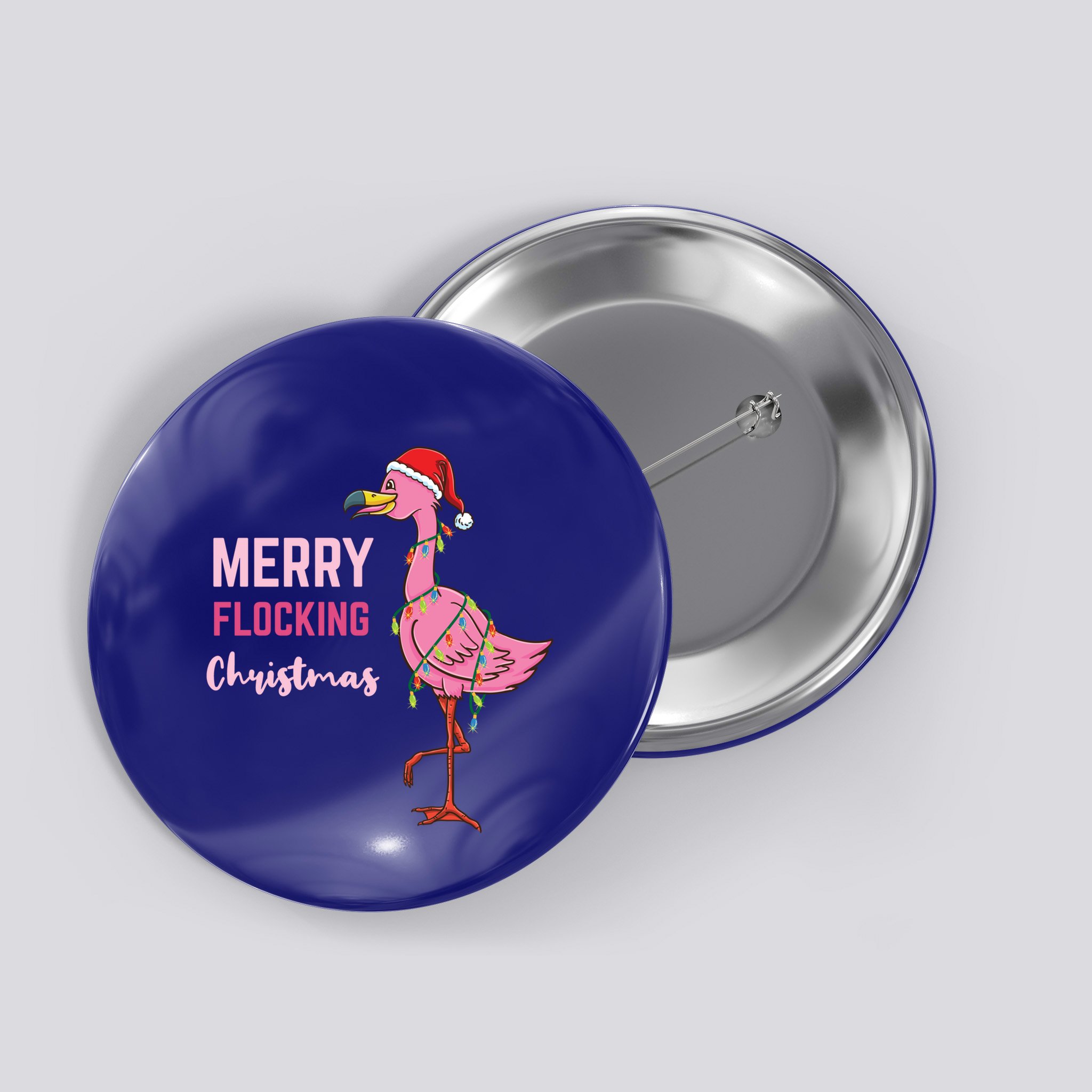 Merry Flocking Christmas Gift Button