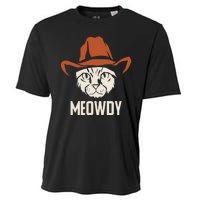 Meowdy Funny Cat Cowboy Cooling Performance Crew T-Shirt