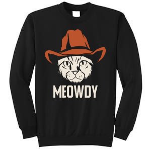 Meowdy Funny Cat Cowboy Sweatshirt