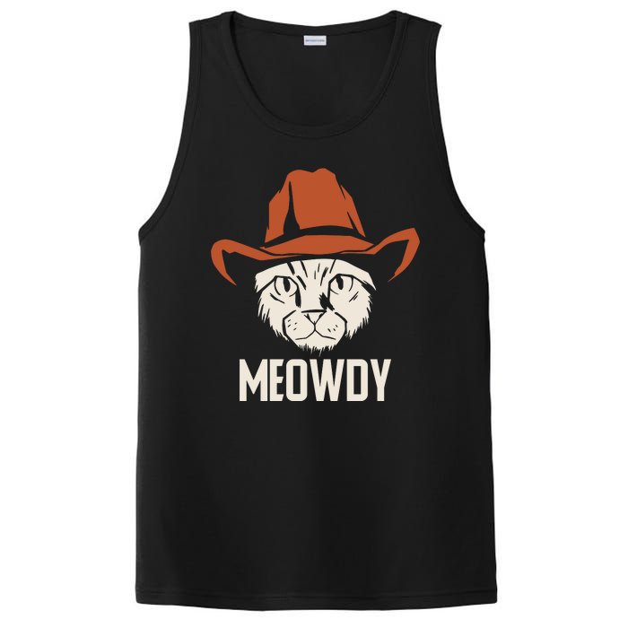 Meowdy Funny Cat Cowboy PosiCharge Competitor Tank