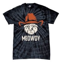 Meowdy Funny Cat Cowboy Tie-Dye T-Shirt