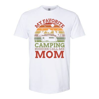 My Favorite Camping Buddies Call Me Mom Vintage Mothers Day Cool Gift Softstyle® CVC T-Shirt