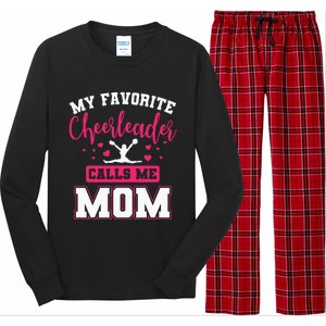 My Favorite Cheerleader Calls Me Mom Team Squad Long Sleeve Pajama Set