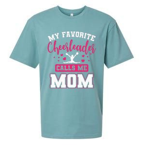 My Favorite Cheerleader Calls Me Mom Team Squad Sueded Cloud Jersey T-Shirt