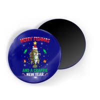 Merry Fishmas Crappie Christmas Tree Fishing Funny Xmas Cool Gift Magnet