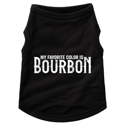My Favorite Color Is Bourbon Doggie Tank