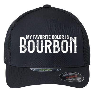 My Favorite Color Is Bourbon Flexfit Unipanel Trucker Cap