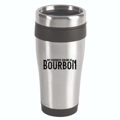 My Favorite Color Is Bourbon 16oz Travel Tumbler