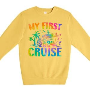 My First Cruise 2024 Vacation Cruise Ship Premium Crewneck Sweatshirt