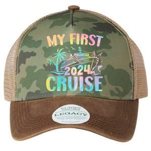 My First Cruise 2024 Vacation Cruise Ship Legacy Tie Dye Trucker Hat