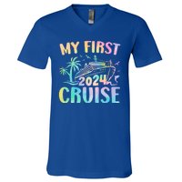 My First Cruise 2024 Vacation Cruise Ship V-Neck T-Shirt