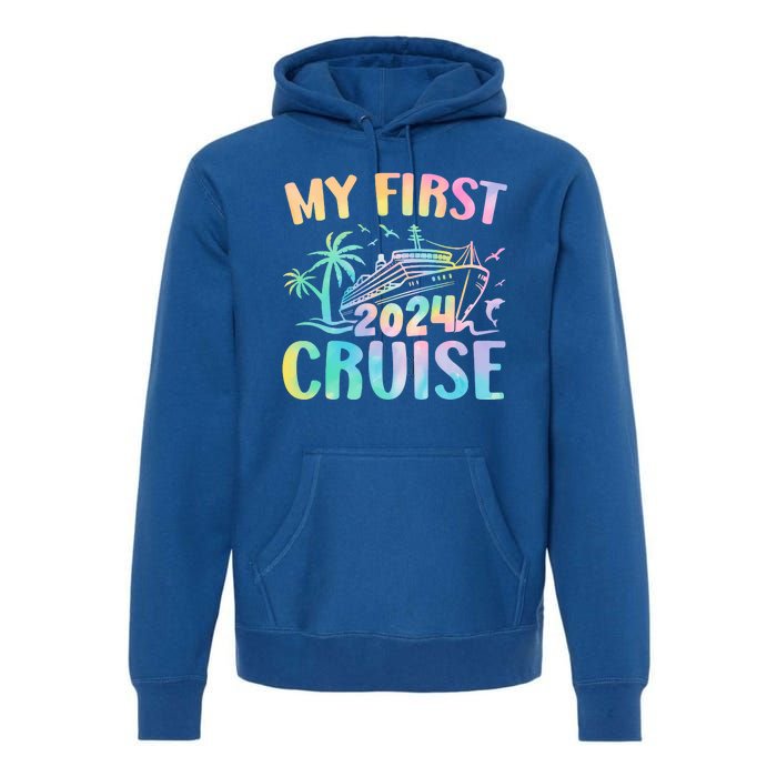 My First Cruise 2024 Vacation Cruise Ship Premium Hoodie