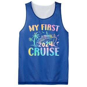 My First Cruise 2024 Vacation Cruise Ship Mesh Reversible Basketball Jersey Tank