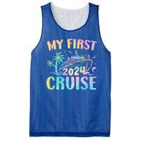 My First Cruise 2024 Vacation Cruise Ship Mesh Reversible Basketball Jersey Tank