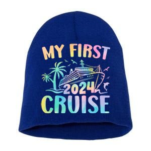 My First Cruise 2024 Vacation Cruise Ship Short Acrylic Beanie