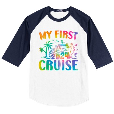 My First Cruise 2024 Vacation Cruise Ship Baseball Sleeve Shirt