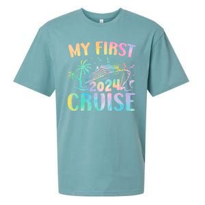 My First Cruise 2024 Vacation Cruise Ship Sueded Cloud Jersey T-Shirt