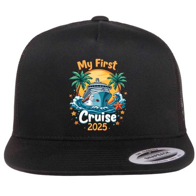 My First Cruise 2025 Family Vacation Group Cruising Funny Gift Flatbill Hat